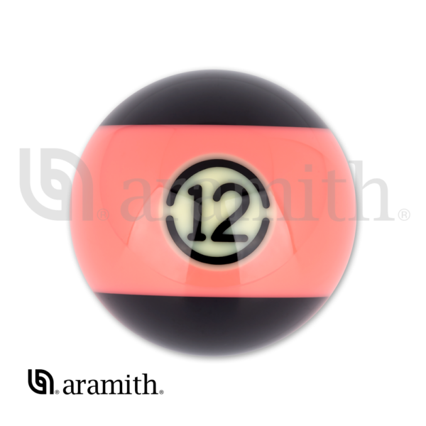 Aramith BLACK Replacement Ball – #12 | Golden Break Billiards